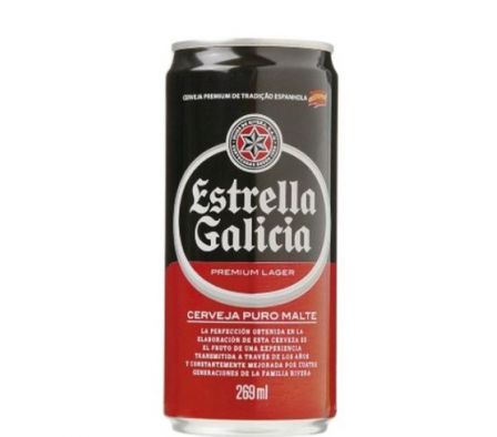 CERVEZA ESTRELLA GALICIA LATA 269ML