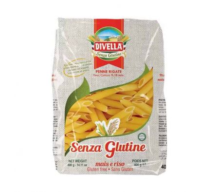 FIDEO DIVELLA PENNE RIGATE S/GLUTEN  400 GR