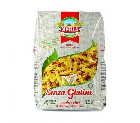 FIDEO DIVELLA FUSILLI S/GLUTEN 400 GR