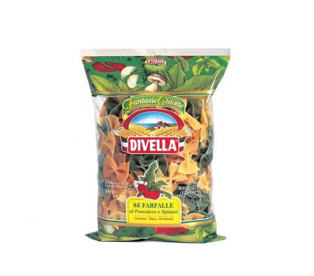 FIDEO DIVELLA FARFALLE TRICOLOR 500 GR