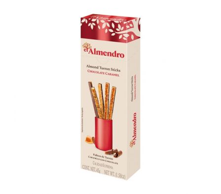 PALITOS TURRON EL ALMENDRO CARAMELO C/CHOCO 50GR