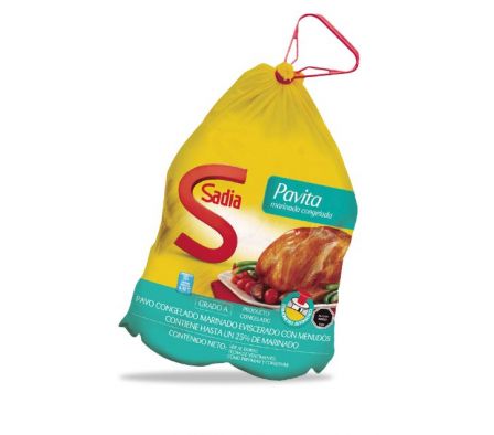 PAVITA ENTERA SADIA CONDIMENTADA CONG X KG.