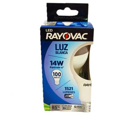 FOCO RAYOVAC LED BLANCA 14 W