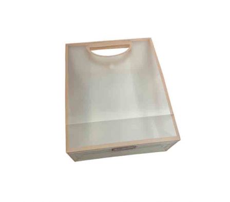 BOLSA D/REGALO TRANSPARENTE 24X18X10CM REF 10793-8