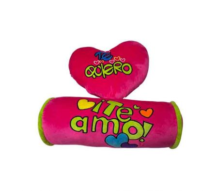 ALMOHADA CARAMELO TE AMO 5X25CM/42X14CM REF C1-159