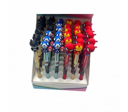 BOLIGRAFO MULTICOLOR HEROES 17CM REF 21543-13