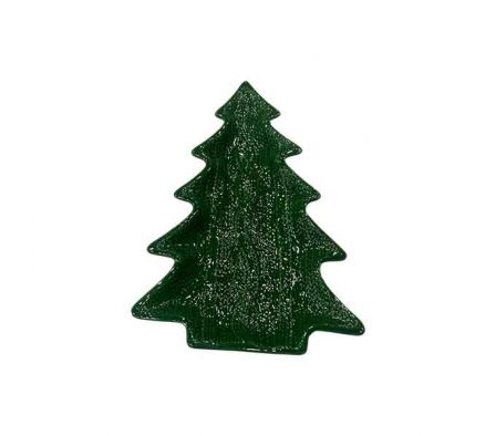 BANDEJA ARBOL NAVIDEÑO 17X25CM CERAMIC REF 6625