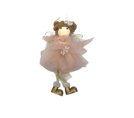 ANGEL NAVIDEÑO C/BOTAS DORADAS 18CM REF B5-6844-12