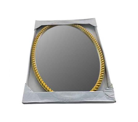 ESPEJO D/PARED OVALADA MARCO C/RELIEVE 53X46CM REF