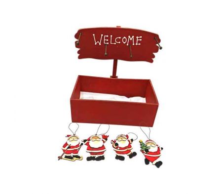 ADORNO NAVIDEÑO COLGANTE 10X6CM MADERA REF B3-