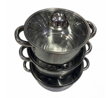 SET OLLAS 3PCS 18,5/20,5/22,5CM REF 16397-1