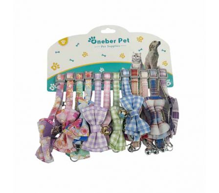 COLLAR C/MOÑO P/MASCOTA 1CM REF 13738-15