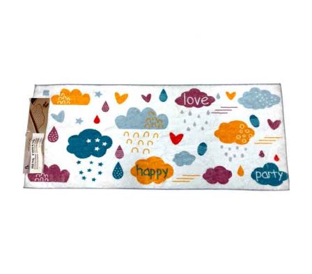ALFOMBRA D/BAÑO ESTAMP NUBE 50X120CM REF 50514-8