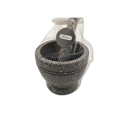 MORTERO GRIS C/MANCHAS 13,5X10CM PLASTIC REF 35639