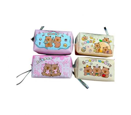 CARTUCHERA ESTAMP CAPIBARA 18X7X10CM NYLON REF 109