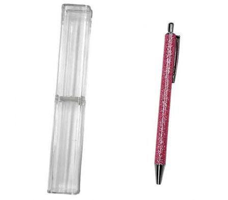 BOLIGRAFO AZUL ESTAMP ROSADO C/GLITTER REF 22712-3