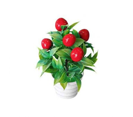 PLANTA DECORATIVA C/FRUTOS ROJOS 17CM REF 0021-22