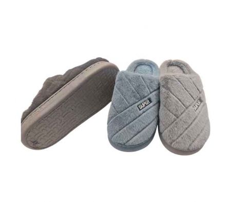 PANTUFLA CERRADA LISA RAYAS P/DAMA 40-45 REF 43940
