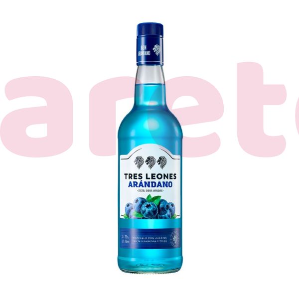 RON TRES LEONES NATURAL ARÁNDANOS 750 ML
