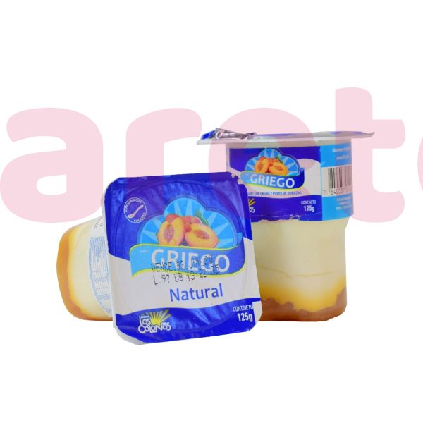 LOS COLONOS YOGHURT GRIEGO DURAZNO X 125GR