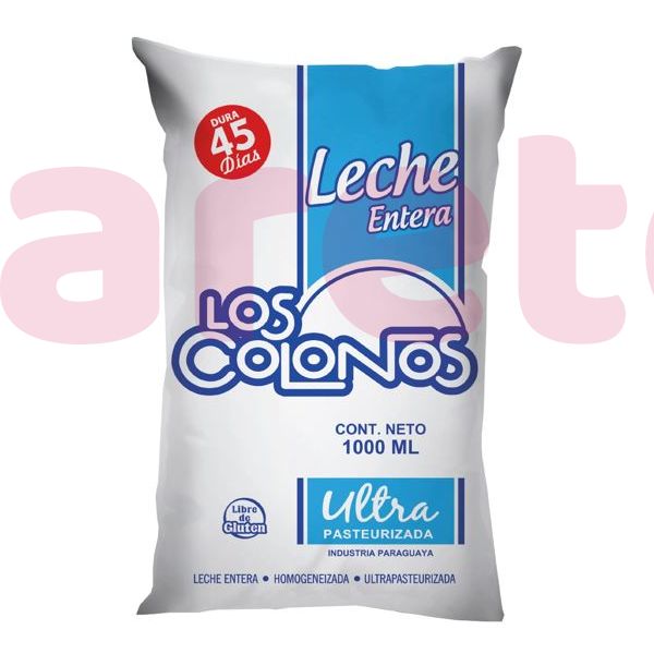 LECHE SACHET ENT. ULTRA 1 LT LOS COLONOS