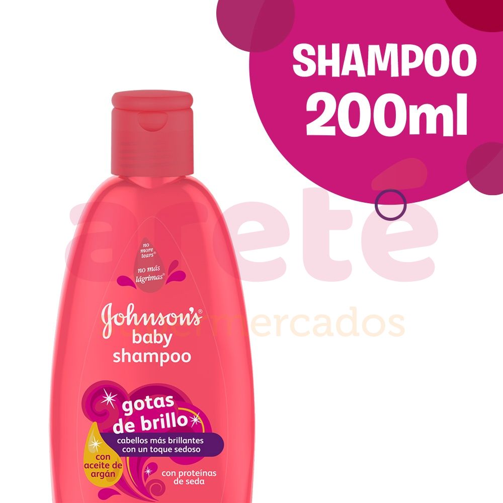 SHAMPOO JOHNSONS BABY GOTAS DE BRILLO 200ML