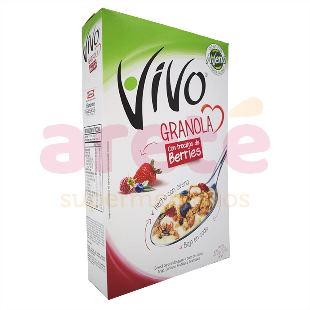 VIVO GRANOLA BERRIES 370GR (12)